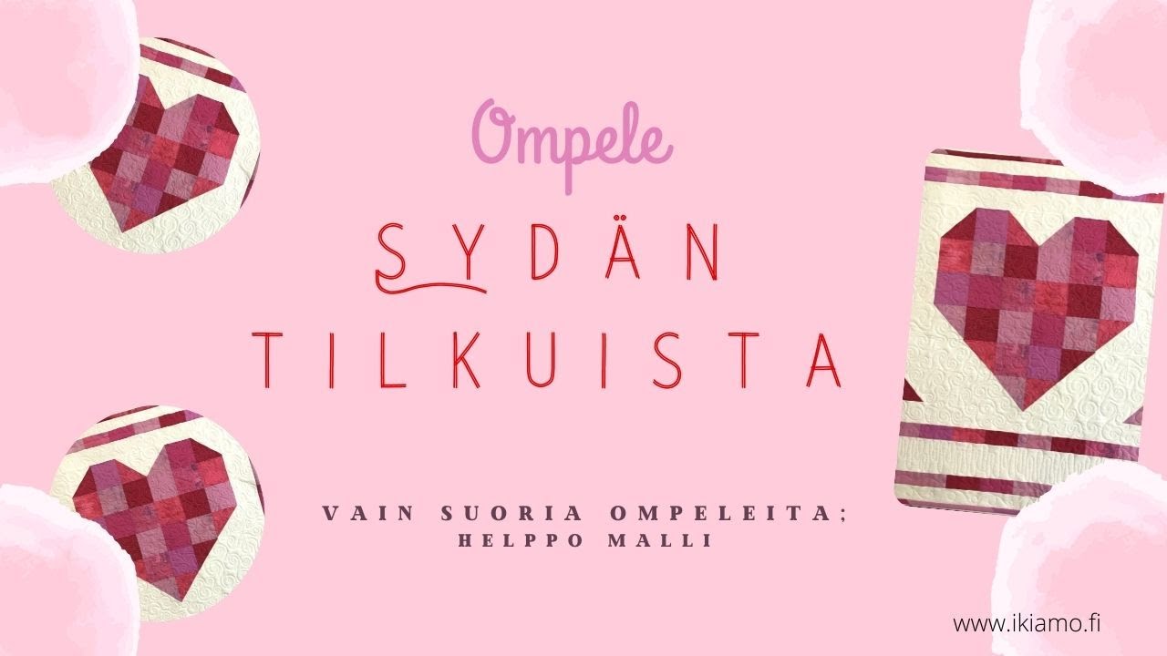 Ihana ja helppo sydän -tilkkutyö 💖