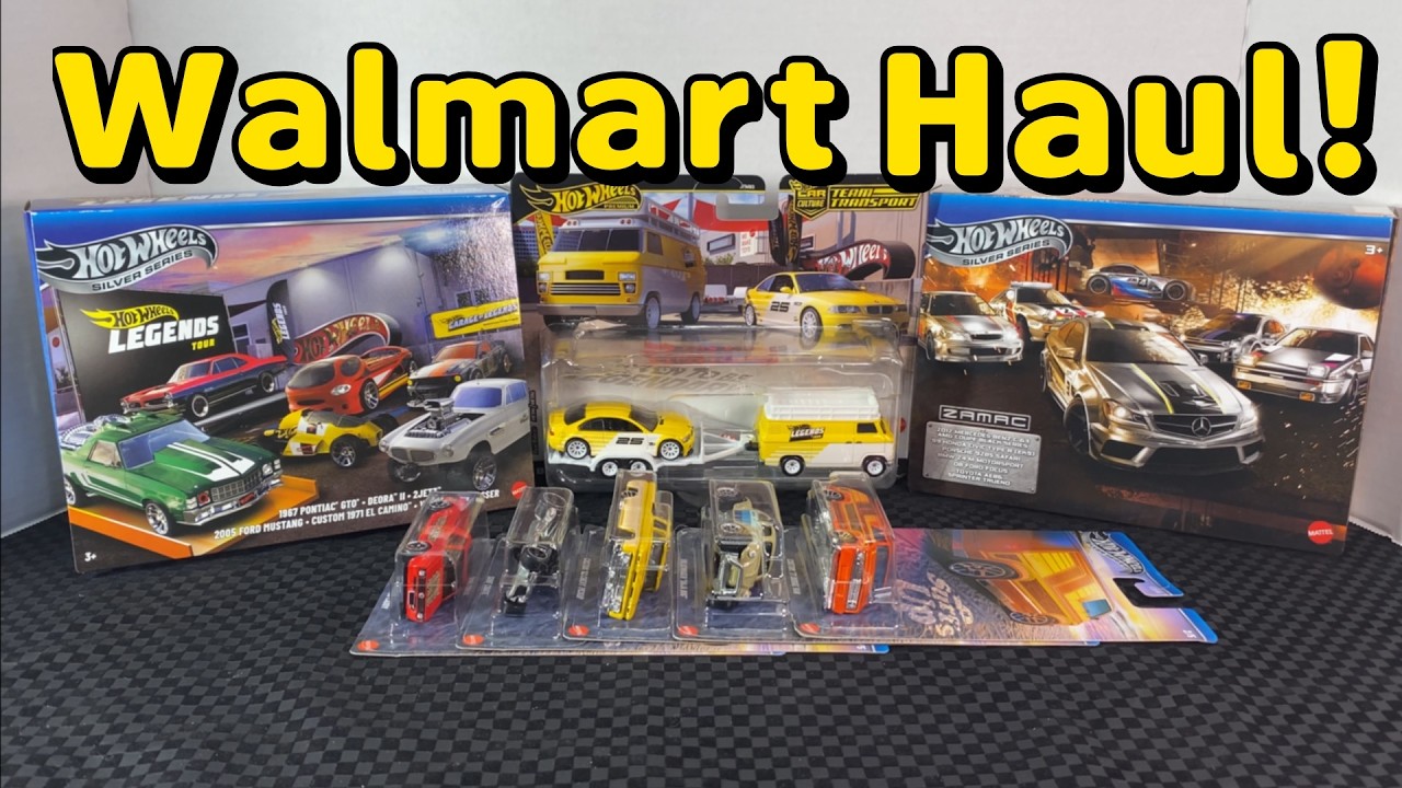 FOUND the Hot Wheels Legends Tour 2025 Walmart Display Zamacs, 6-Packs & Team Transport Haul