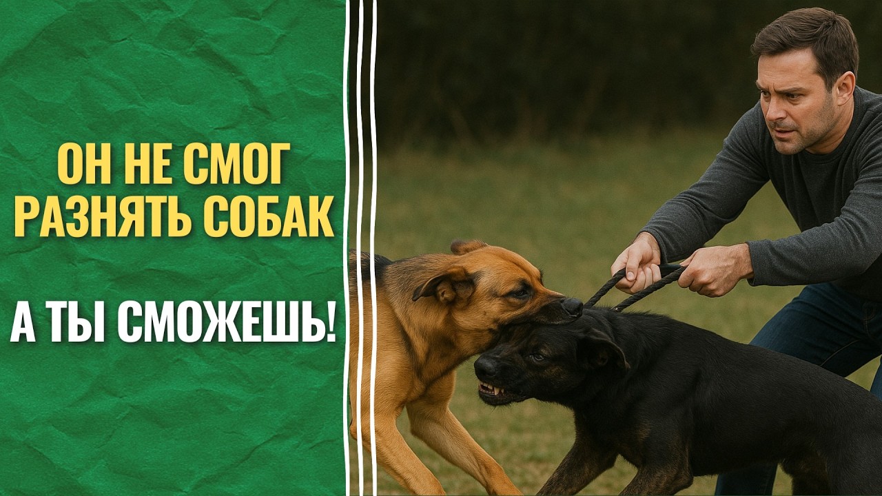 Как разнять драку собак — способ, о котором никто не говорит!