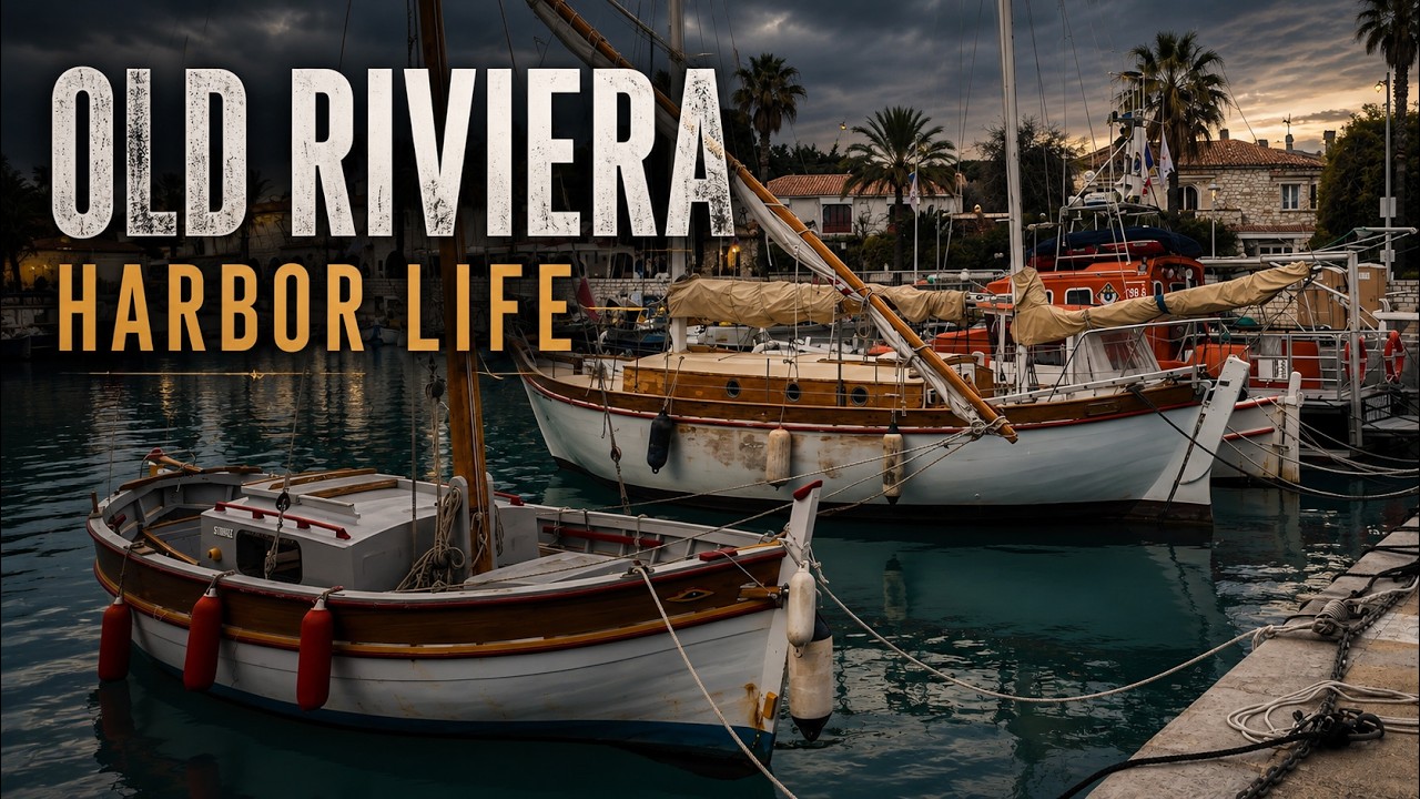 Cros-de-Cagnes Harbor Walk 4K | Port du Cros to Saint-Laurent-du-Var Marina at Sunset