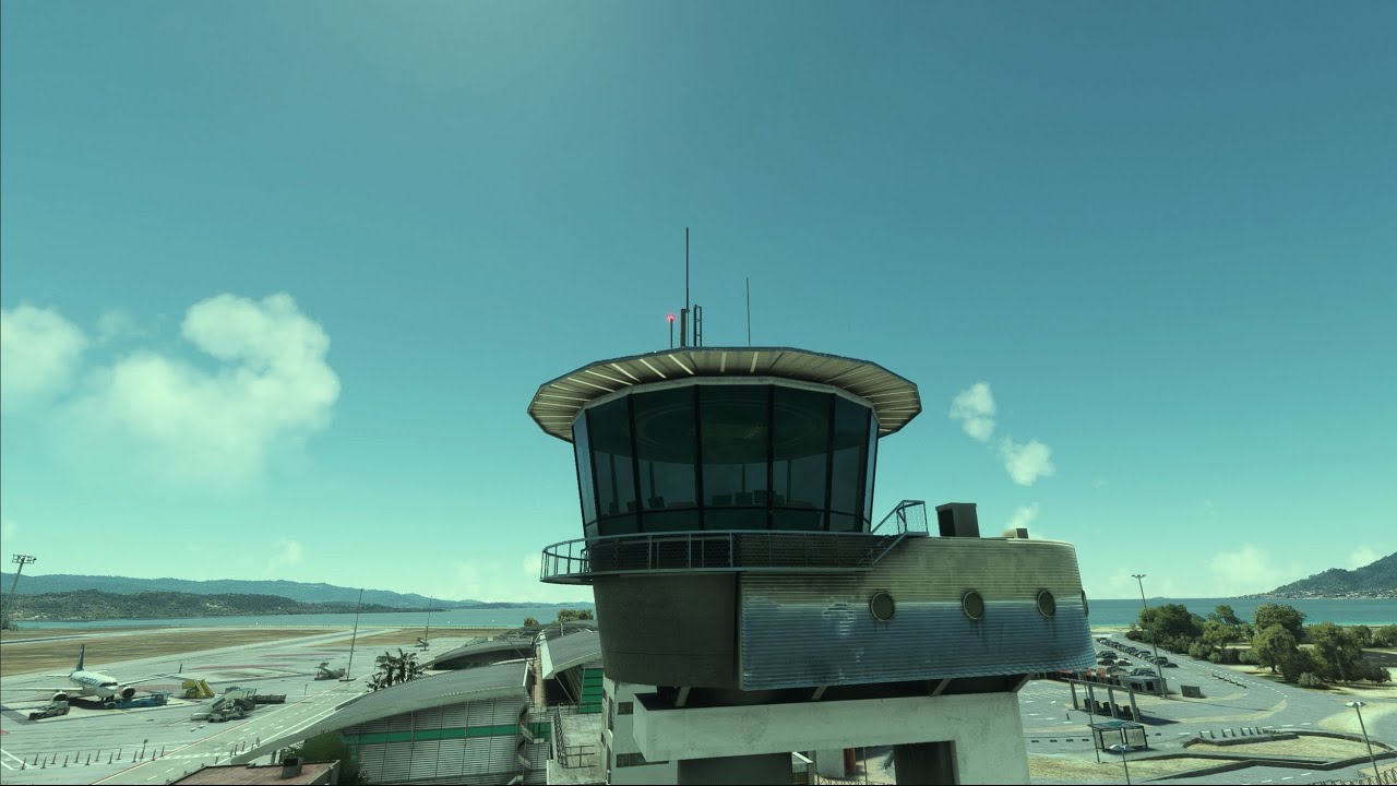 MSFS | Ajaccio airport trailer