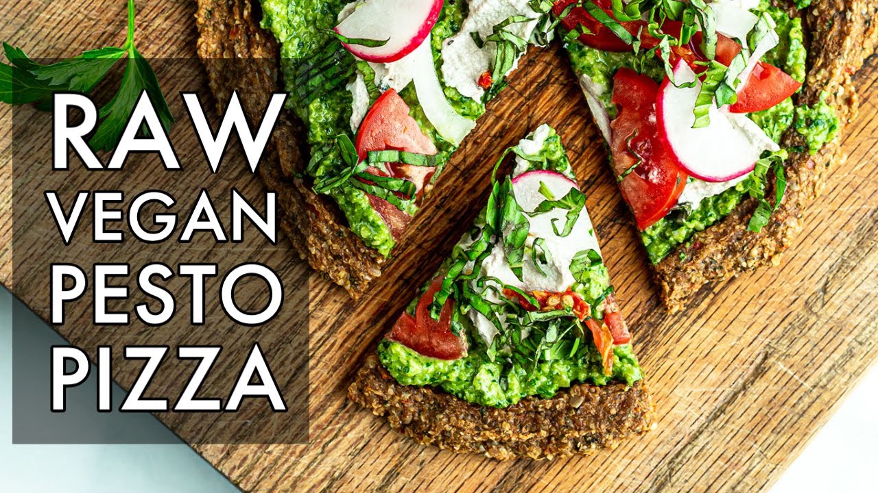 Raw Vegan Pesto Pizza