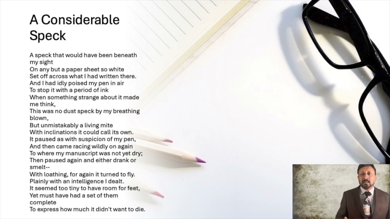 A Considerable Speck | Robert Frost | ICSE Class 10 | Detailed Explanation