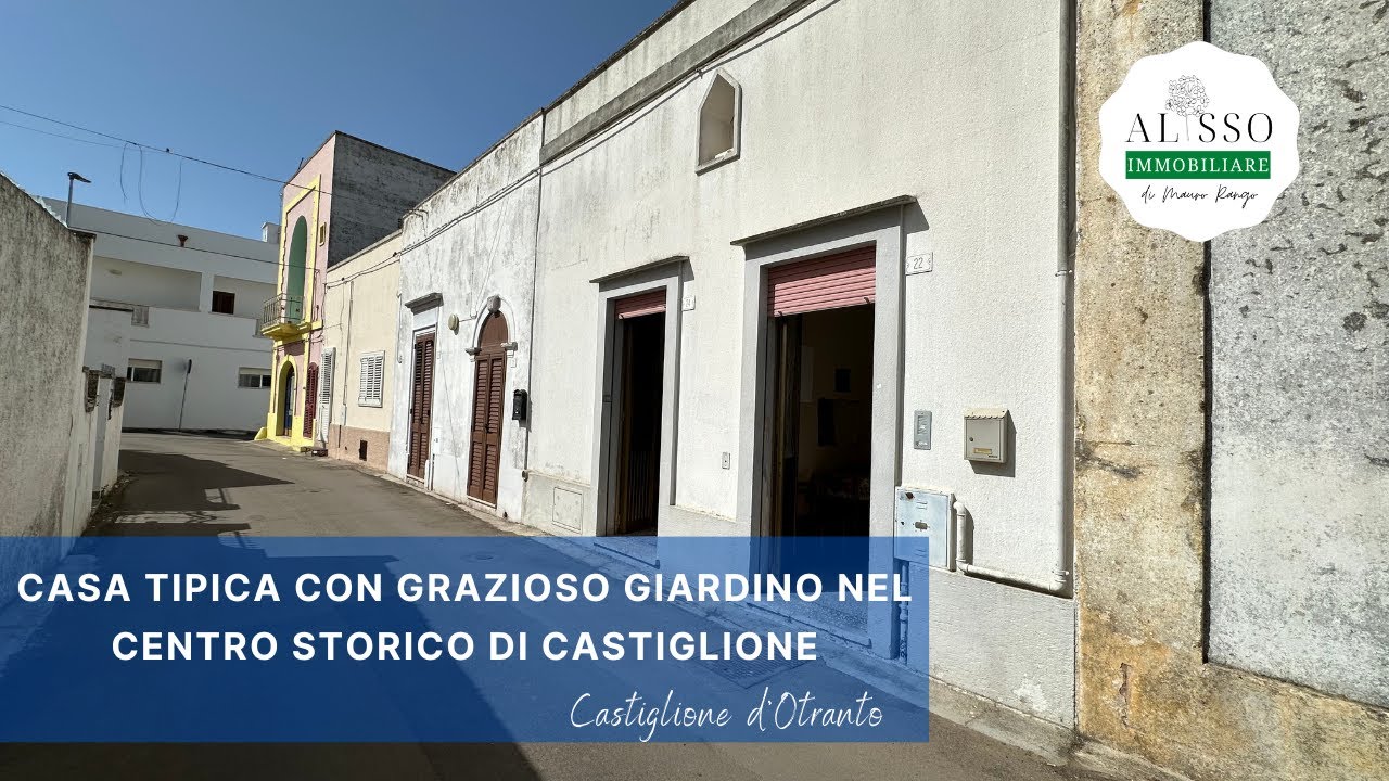Casa tipica con grazioso giardino nel centro storico di Castiglione