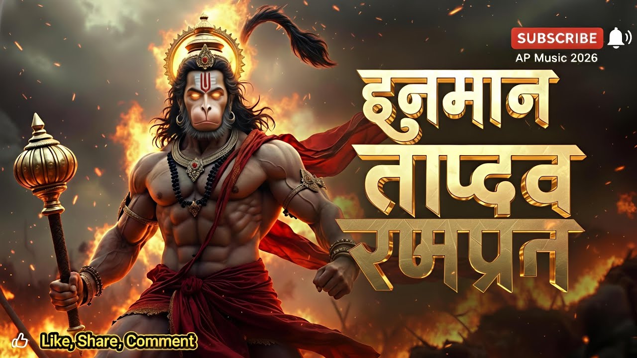 Hanuman Tandav Stotra 🚩. Devotional Song_ हनुमान तांडव स्तोत्र #hanumant_tandav_stotra #hanuman