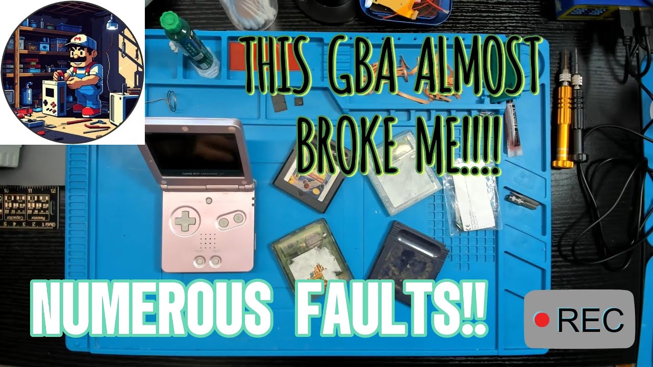 This GBA SP almost broke me!