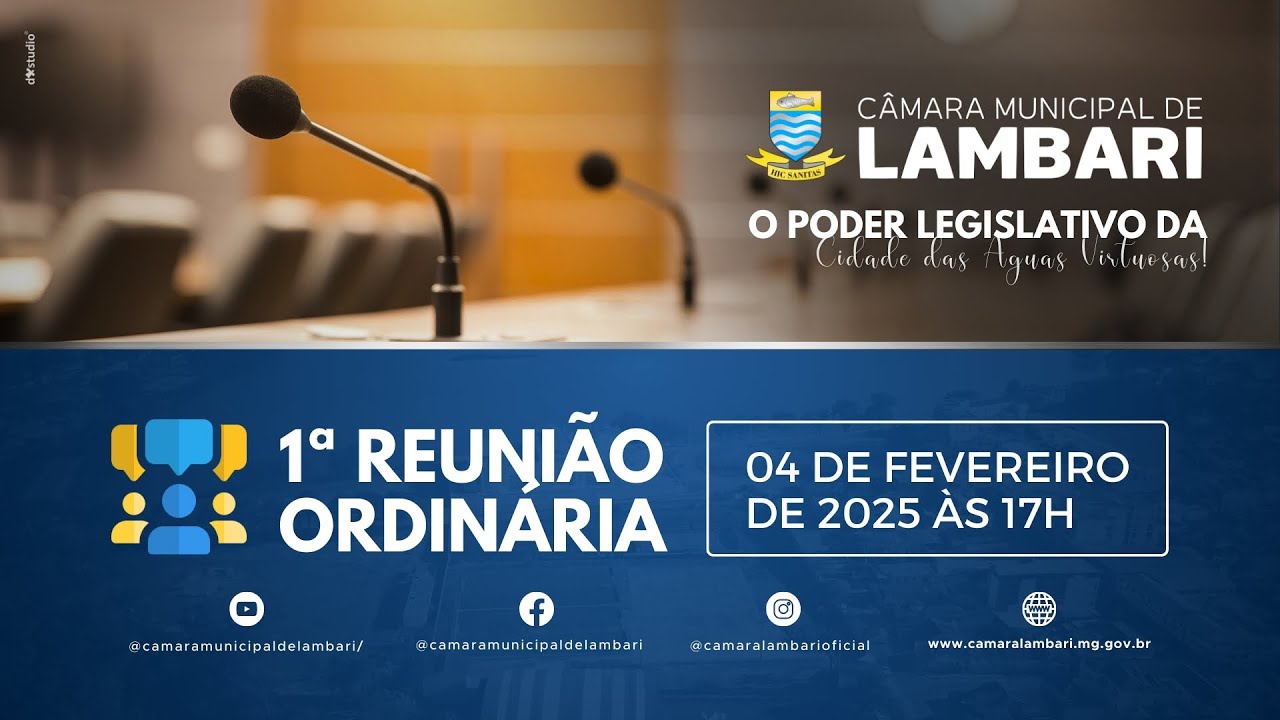 Primeira Sessão Ordinária CML - 04/02/2025