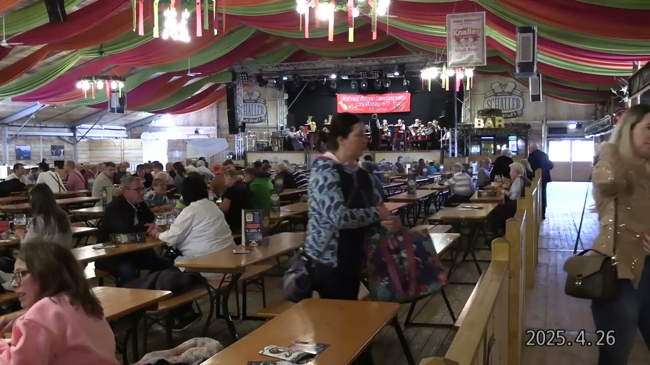 Siebenbürger Blaskapelle Augsburg e.V. im Schallerzelt -- Augsburger Osterplärrer  2025