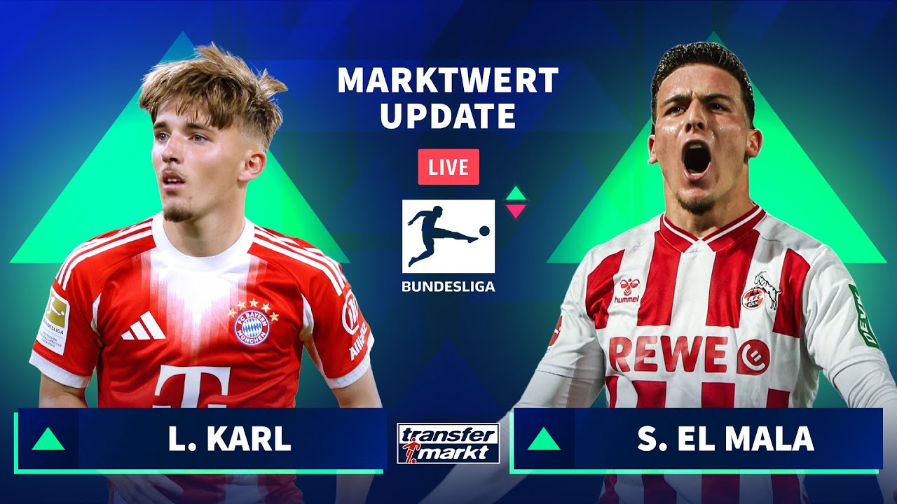 MARKTWERT-UPDATE BUNDESLIGA: Talente im H&ouml;henflug - Aufwertungen f&uuml;r Karl, El Mala & Co.