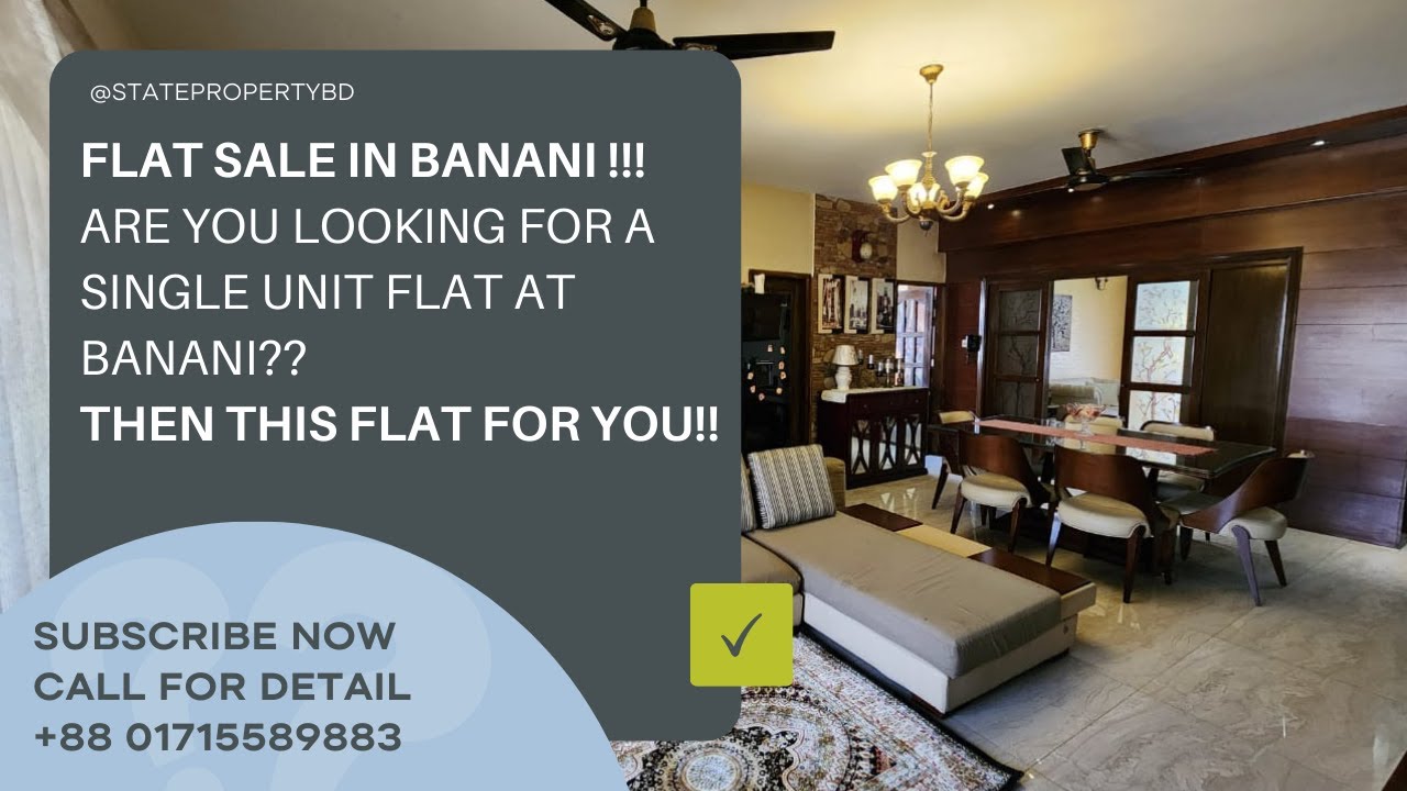 Ready Flat Sale in Banani || Property Sale In Dhaka || 2550 SFT ||Single Unit||