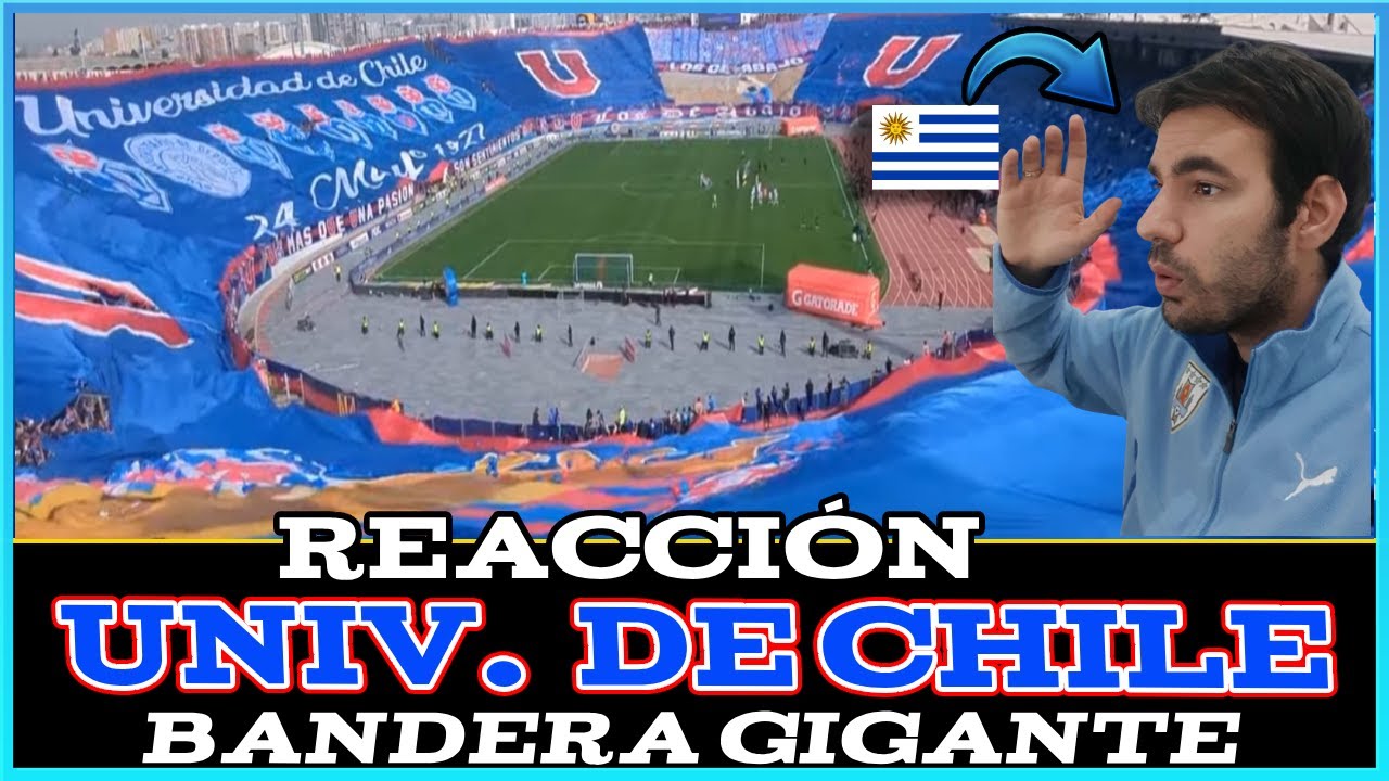 URUGUAYO REACCIONA A LA BANDERA GIGANTE DE UNIVERSIDAD DE CHILE ➜ LOS DE ABAJO