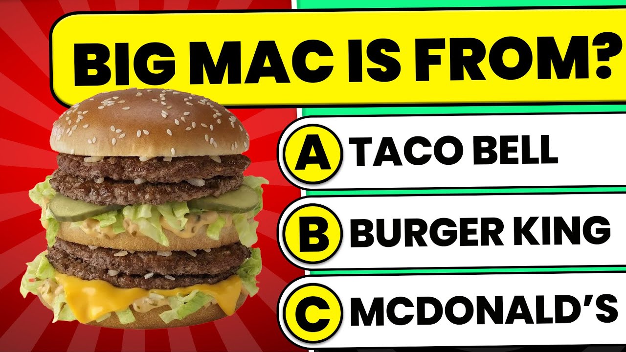 Guess the Fast Food Place by the Food 🍔🌮🍟 #fastfood #foodtrivia #fungame