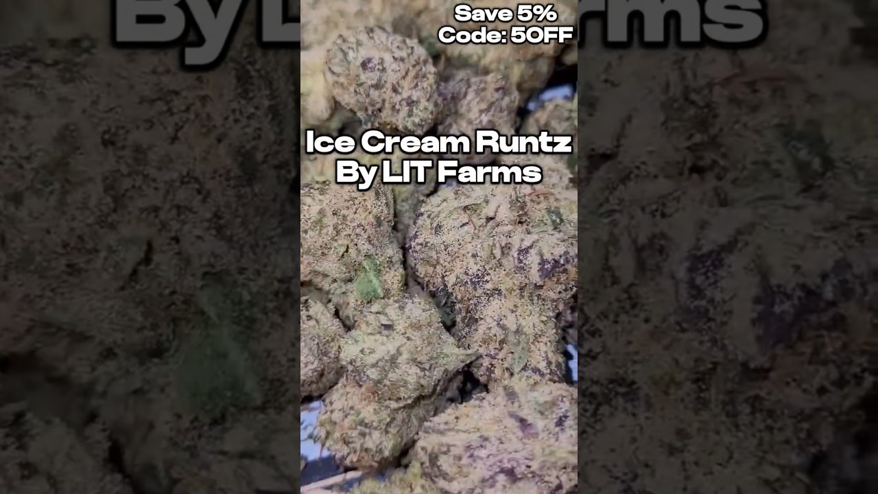 Ice Cream Runtz (Supreme) - LIT Farms THCa Flower Review & Macro Nug Shots! Delicious, FIRE Hybrid.