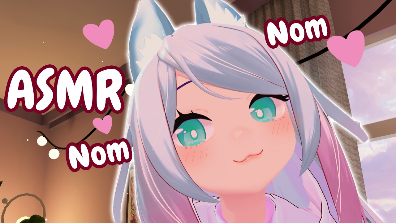 ASMR Cute Neko Ear Noms To Take Care of You ❤️ nyas, scratches & close whispers