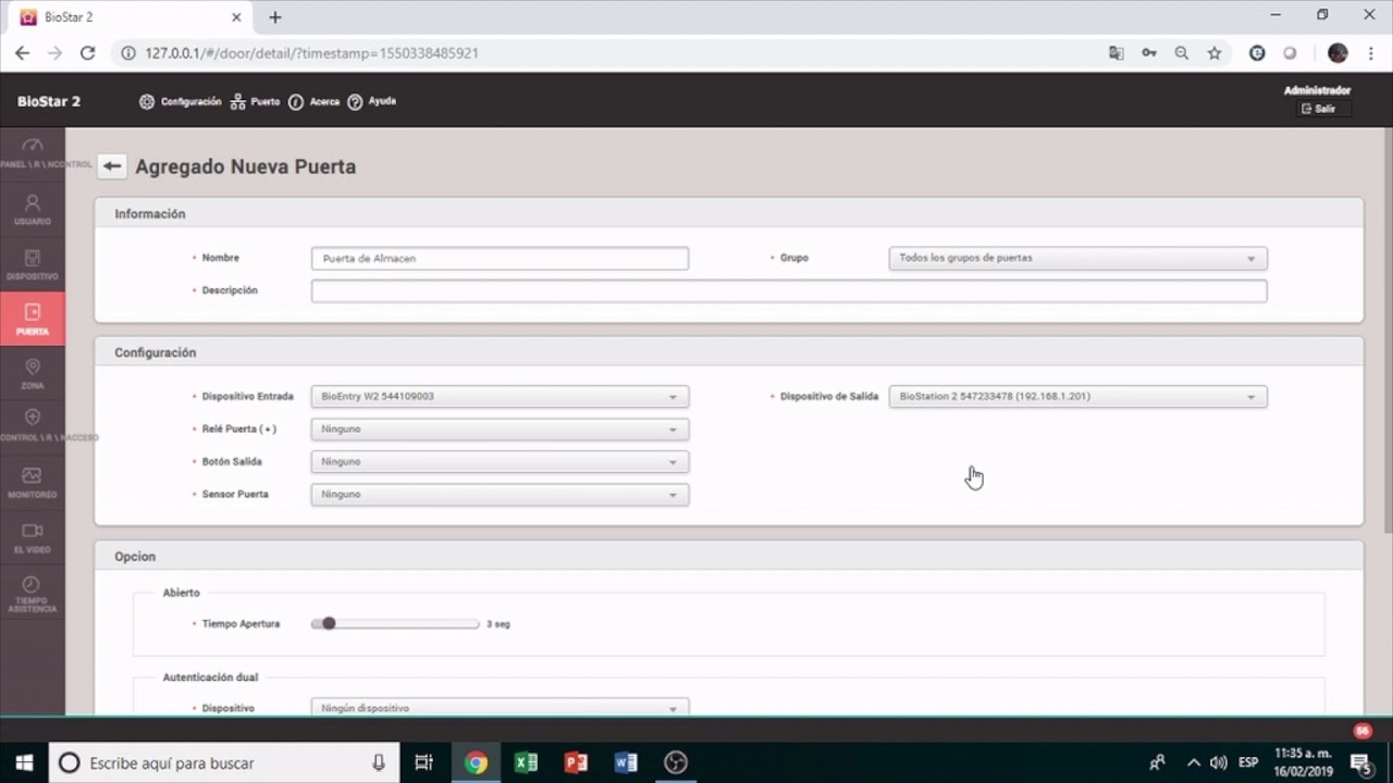 SUPREMA. Anti-passback con Biom&eacute;trico BioEntryw2 y BioStation 2