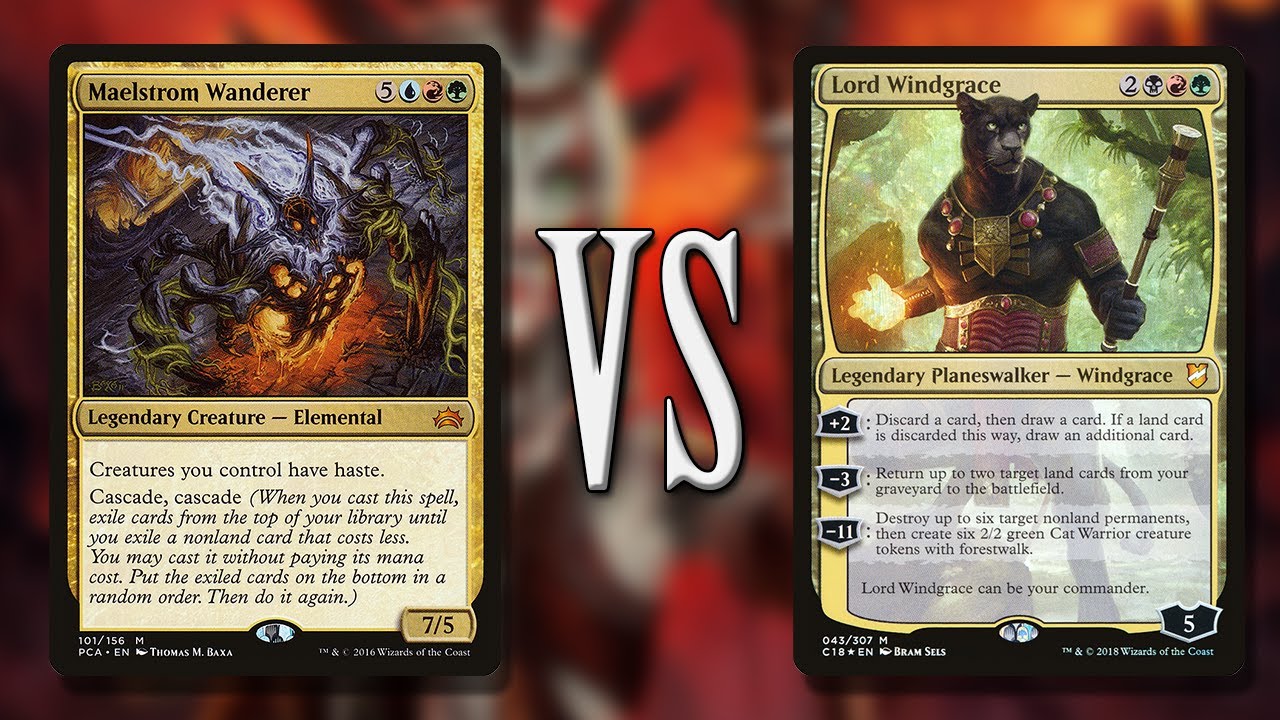 Maelstrom Wanderer vs Lord Windgrace | 1v1 EDH Gameplay | MTG Commander