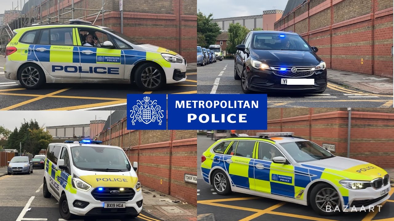 Metropolitan Police Bexley Police Station 2021/2022 Best Waves and Light Demonstrations!