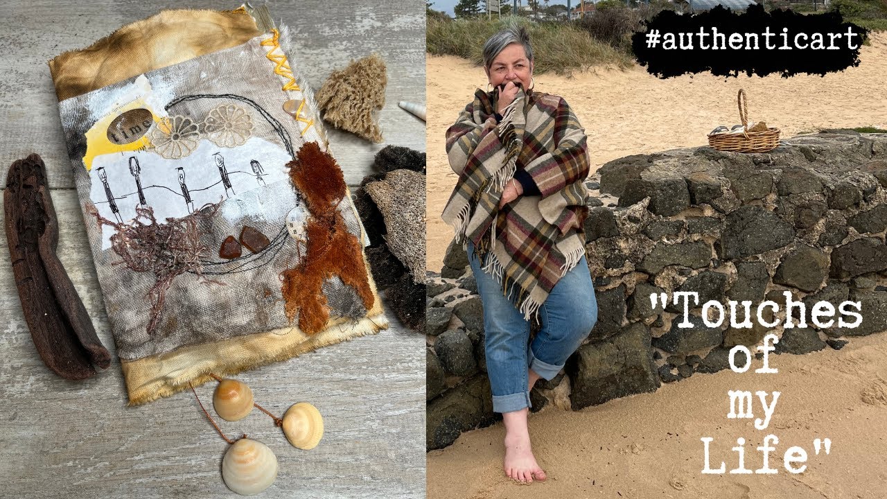 Being authentic | journal with found objects 