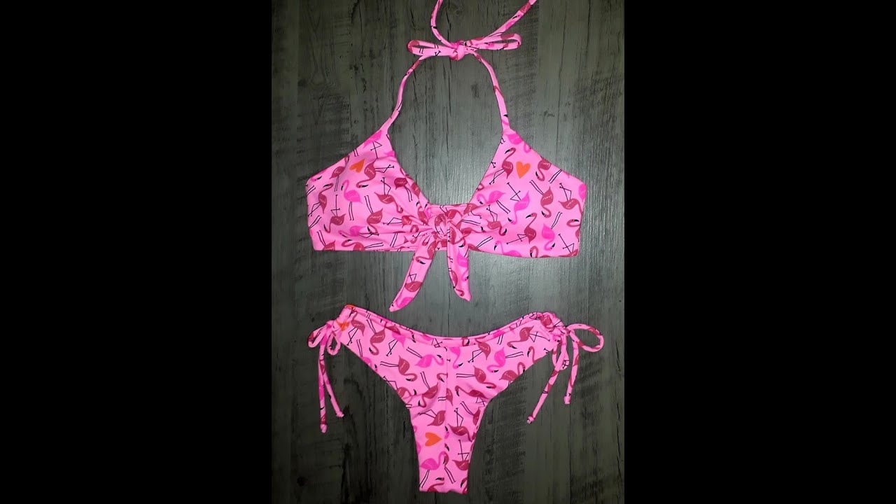 Como costurar biquíni top de amarração frontal