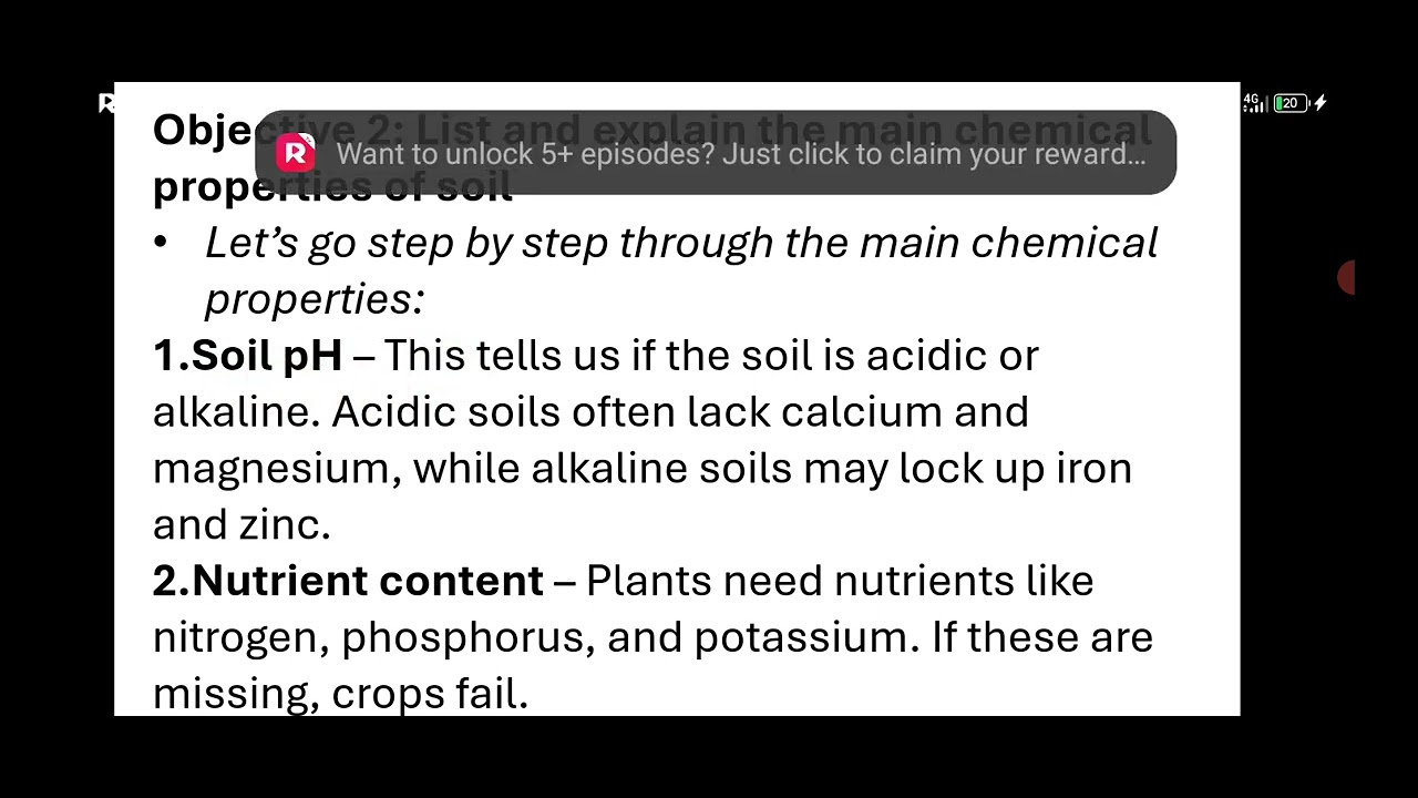 FORM 3 AGRICULTURE  CHEMICAL PROPERTIES OF SOIL