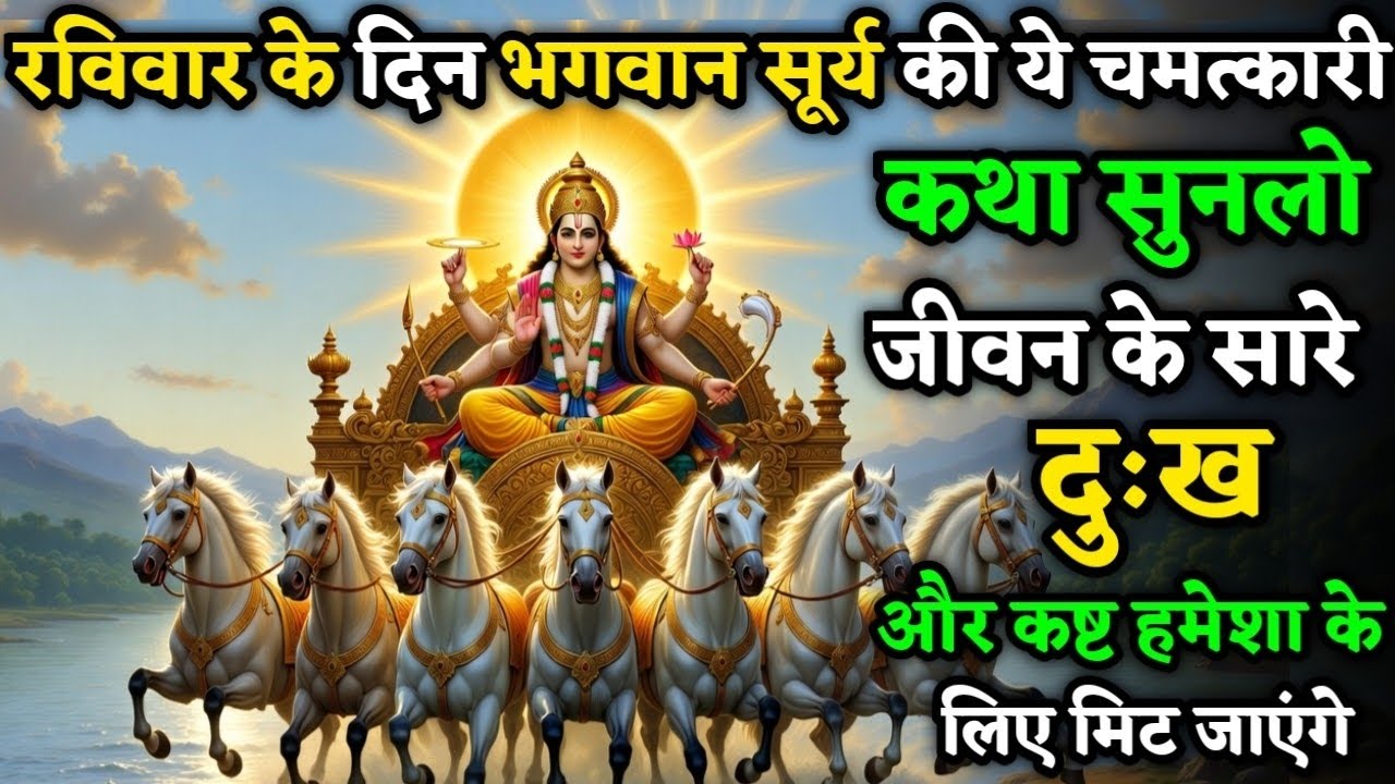 रविवार को सूर्य देव की ये चमत्कारी कथा सुनलो जीवन के सारे दुःख और कष्ट स्वयं मिट जाएंगे| Surya Katha