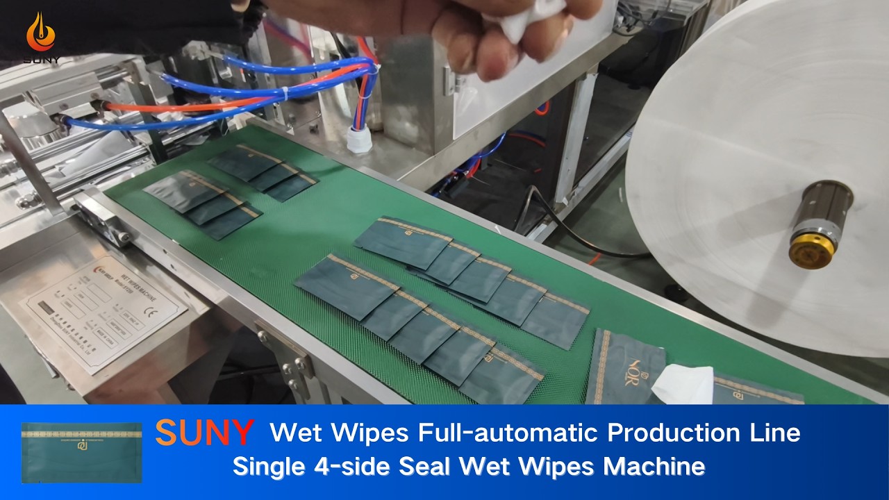High-Speed Single 4-side Wet Wipes Machine | 280-320 Packs Per Minute