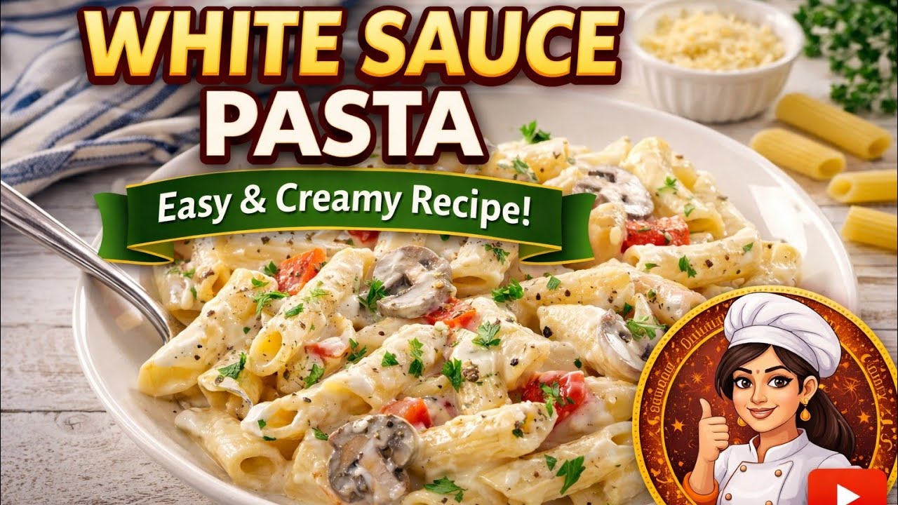White souce pasta🤤 #trending #whitesoucepasta 