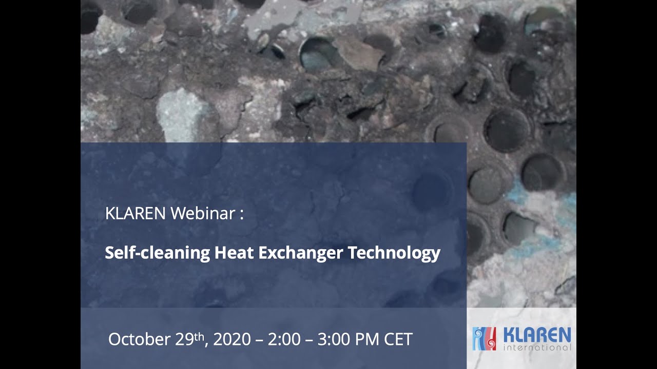 KLAREN Webinar Self-cleaning Heat Exchanger Technology