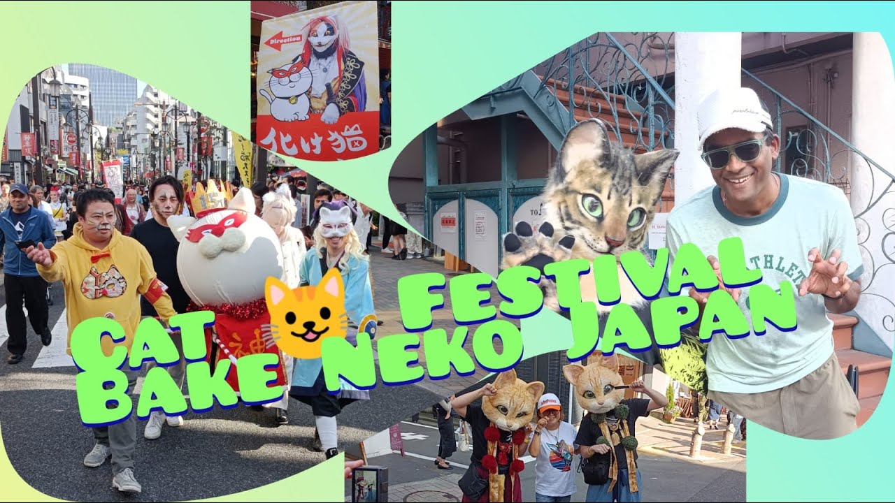 😸 FULL VERSION Tokyo’s Spooky Cat Parade! Bake Neko #thearcturn | TheArcTurn