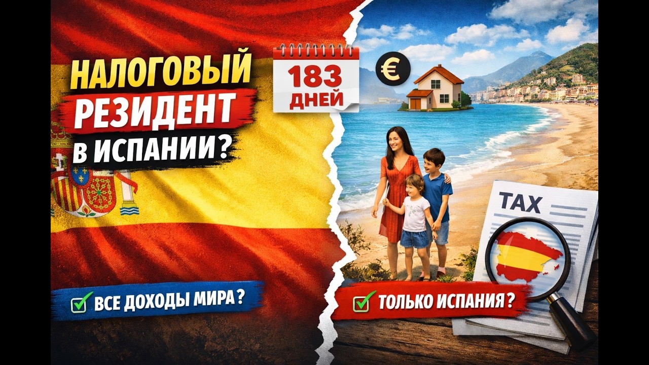 Налоговое резидентство в Испании: 183 дня — не единственный критерий   #shorts
