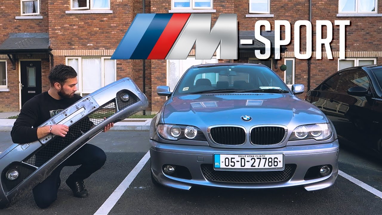 Cheap BMW E46 Gets Msport Front Bumper