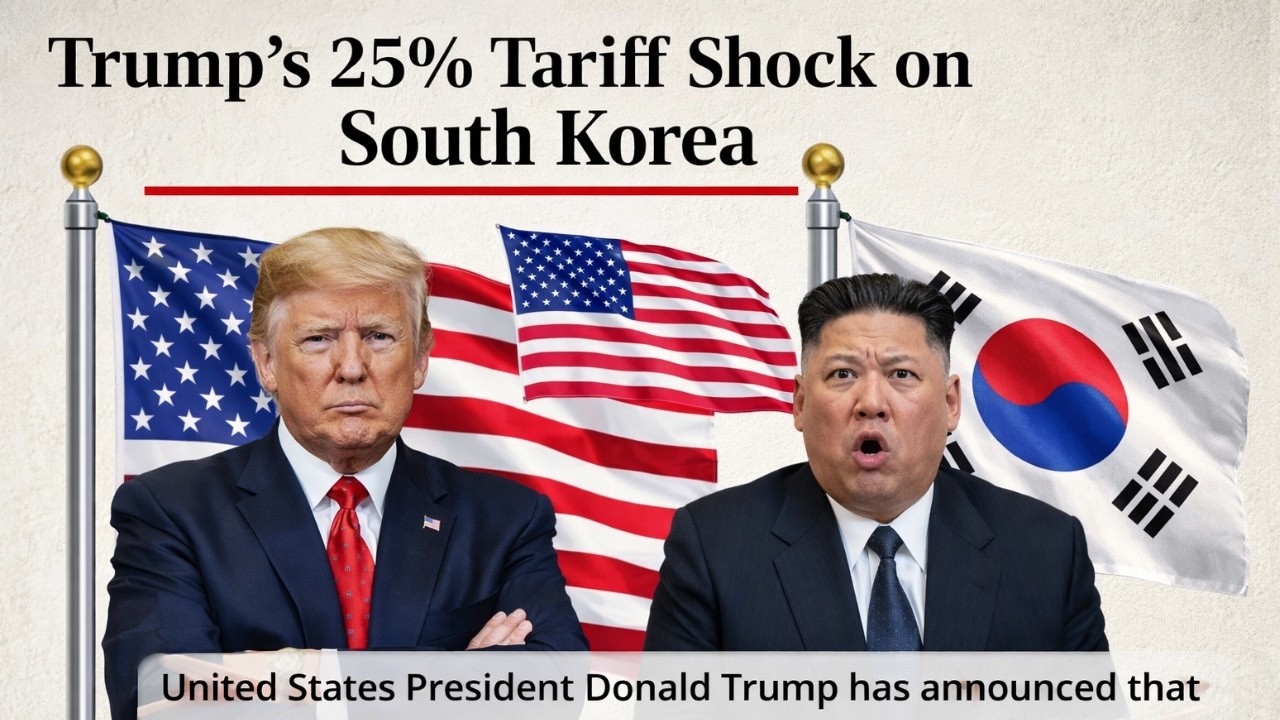 Trump’s 25% Tariff Shock on South Korea 🇨🇦🇺🇸📉 | Learn English Through Story Level 2 | Graded Reader