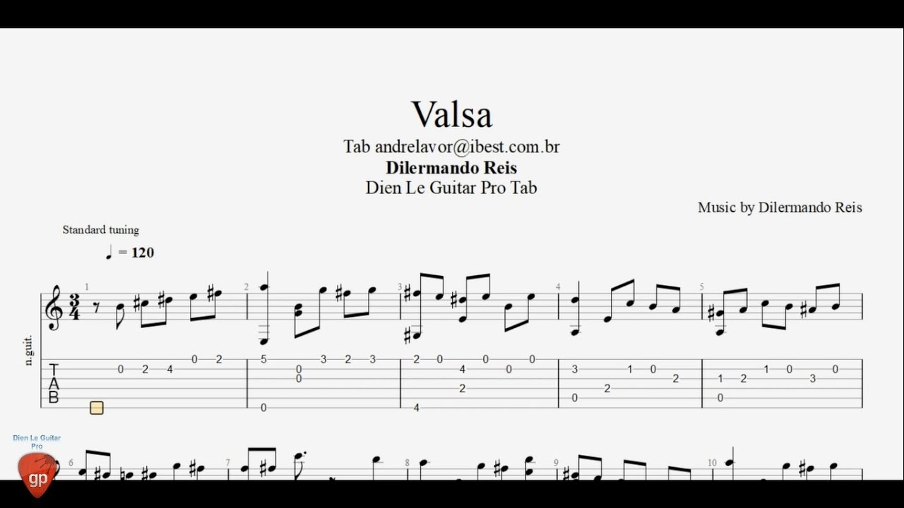 Valsa by Antonio Lauro - Guitar Pro Tab