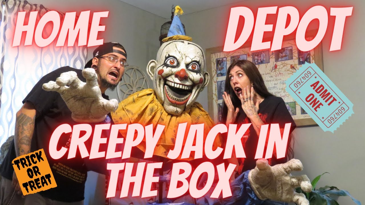 Home Depot Creepy Jack In The Box Clown!!!!!!!