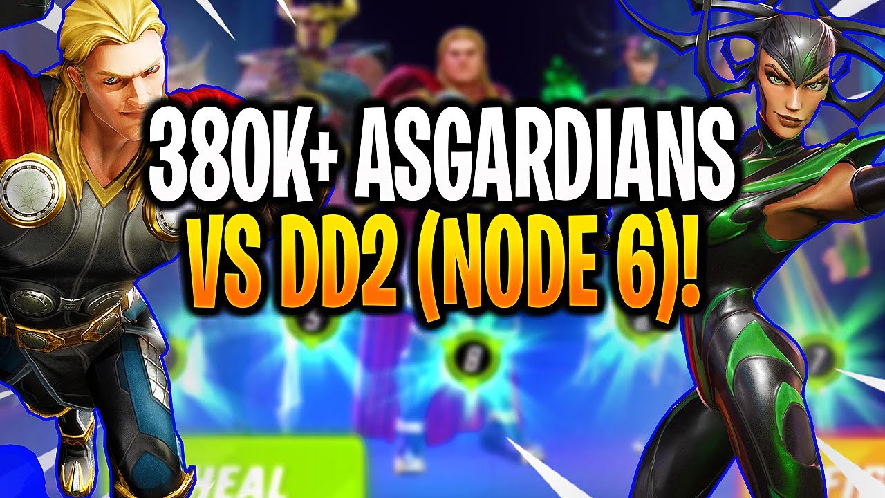 *NEW* 380K+ ASGARDIAN'S VS DARK DIMENSION 2 (NODE 6)! - MARVEL Strike Force - MSF