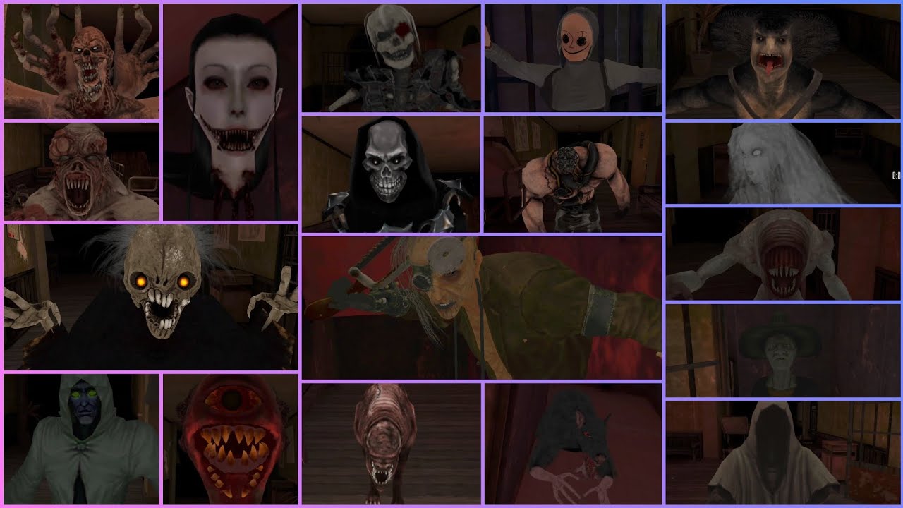 All Soul Eyes Demon: Remake Eyes Monsters Jumpscares on All Maps (Mansion, Hospital, School Horror)