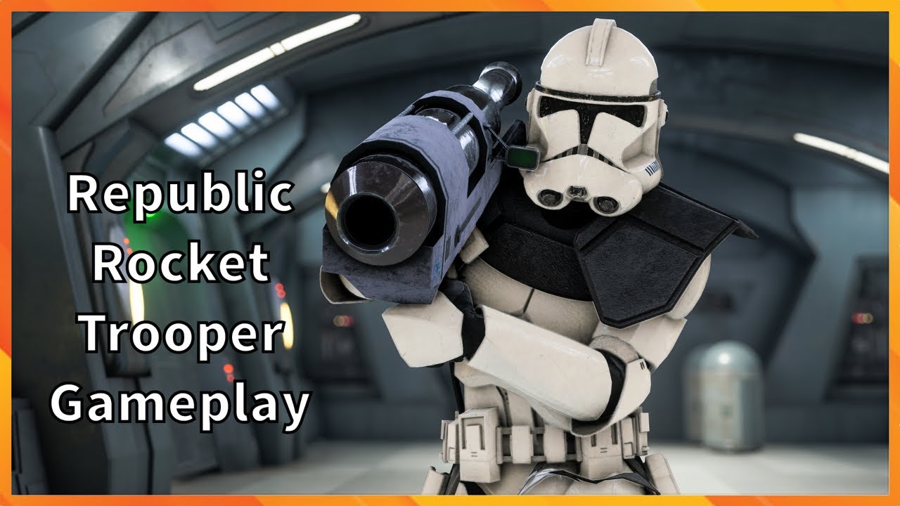 Republic Rocket Trooper Gameplay Star Wars Battlefront 2