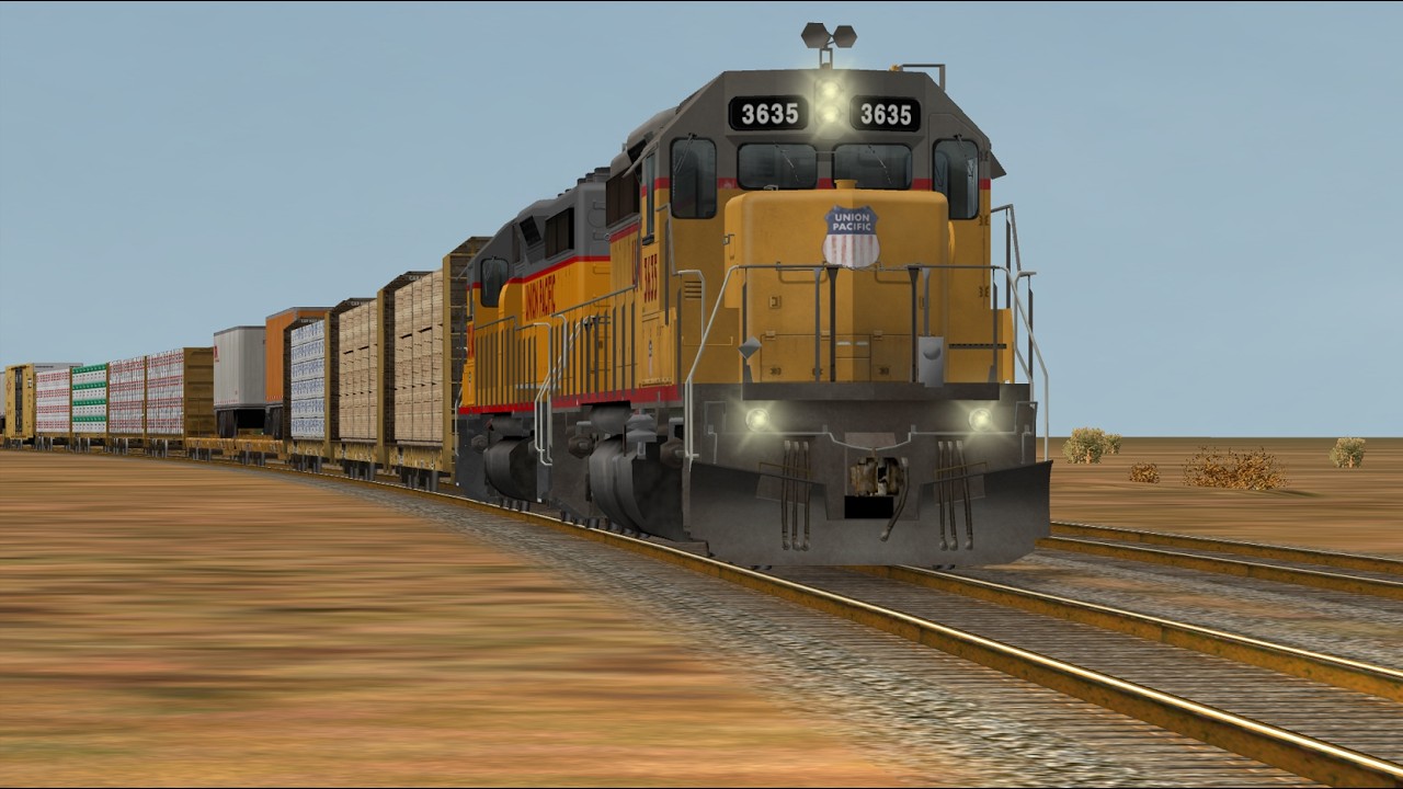 (MSTS/Open Rails) UP Road Switcher Meets NS Freight