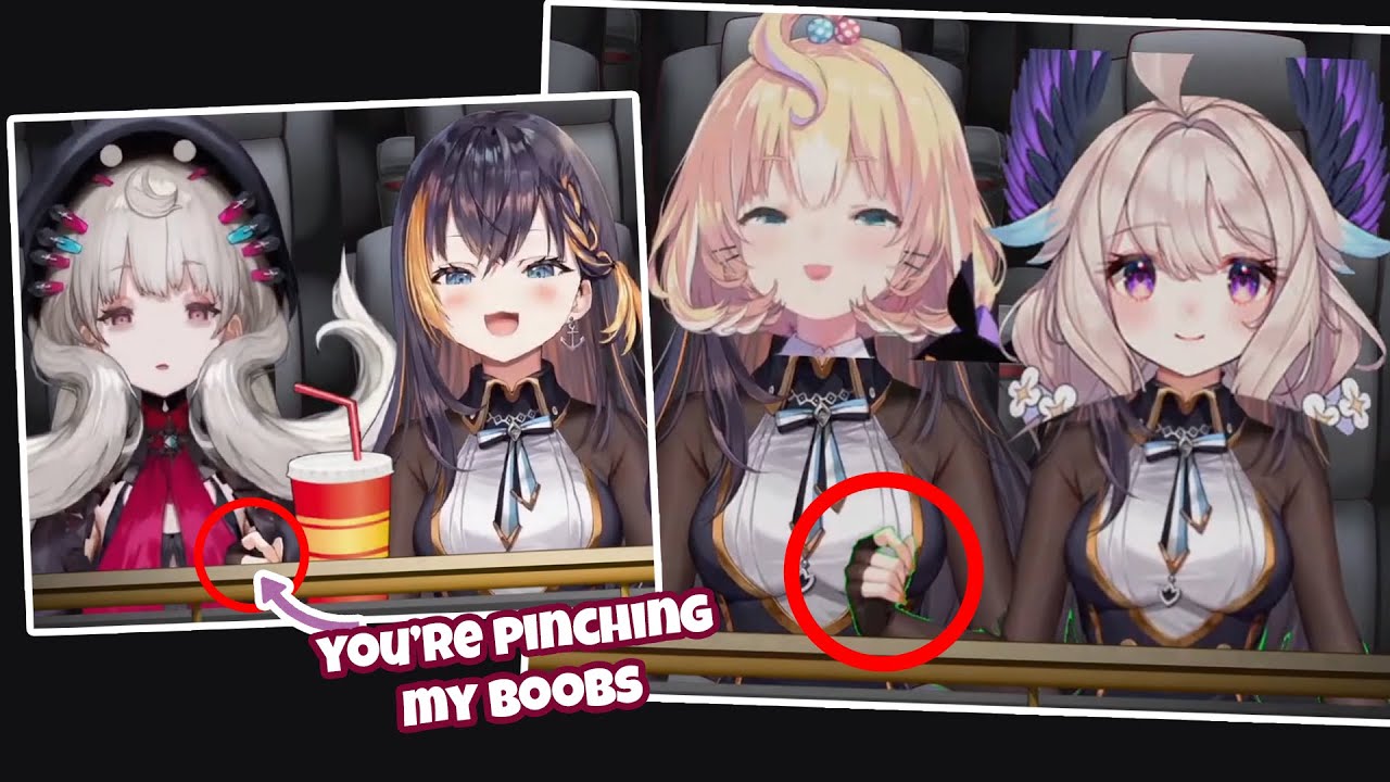 NIJIUK pinching each other 