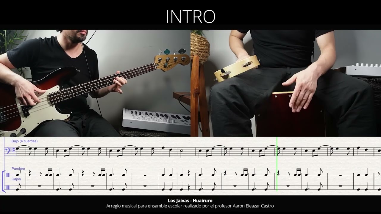 Los Jaivas - Huairuro | Bajo y Percusión (partitura)