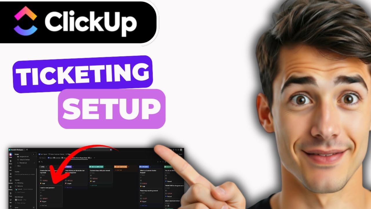 Как использовать систему обработки заявок для обслуживания клиентов в ClickUp (самый простой спос...