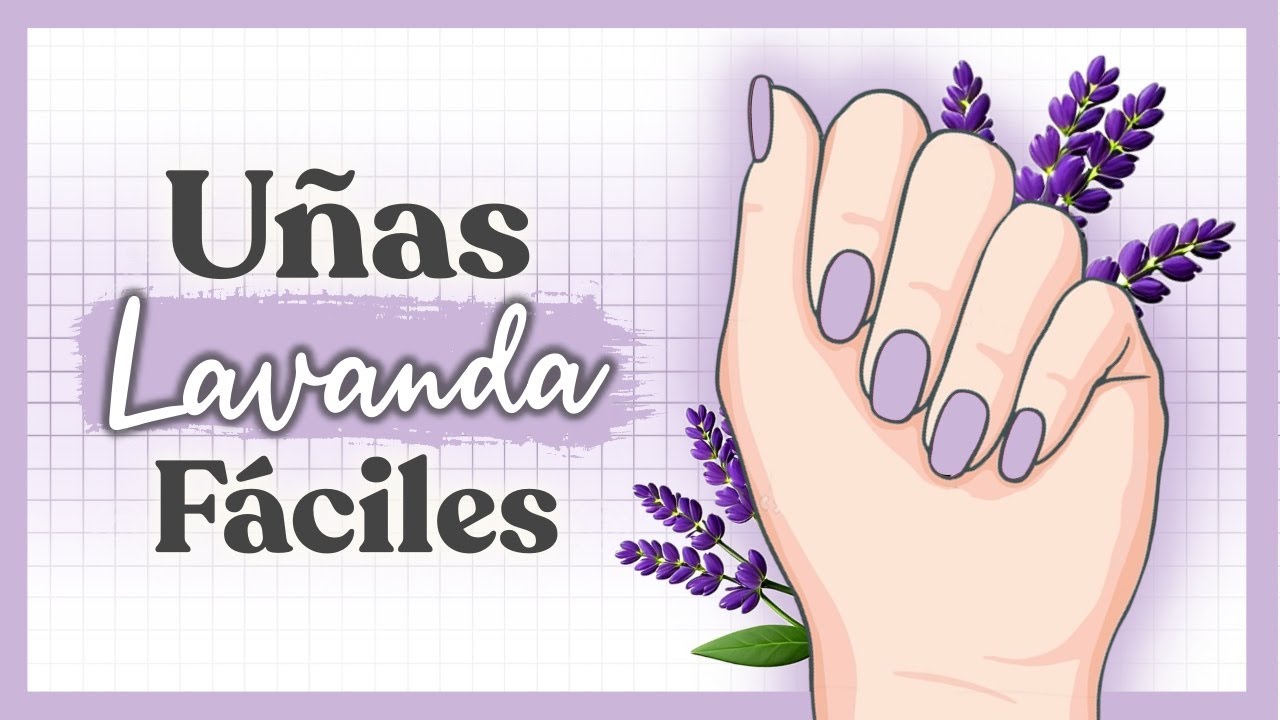 Probé un diseño de UÑAS LAVANDA 💅 y quedó HERMOSO 💜 (FÁCIL y RÁPIDO)
