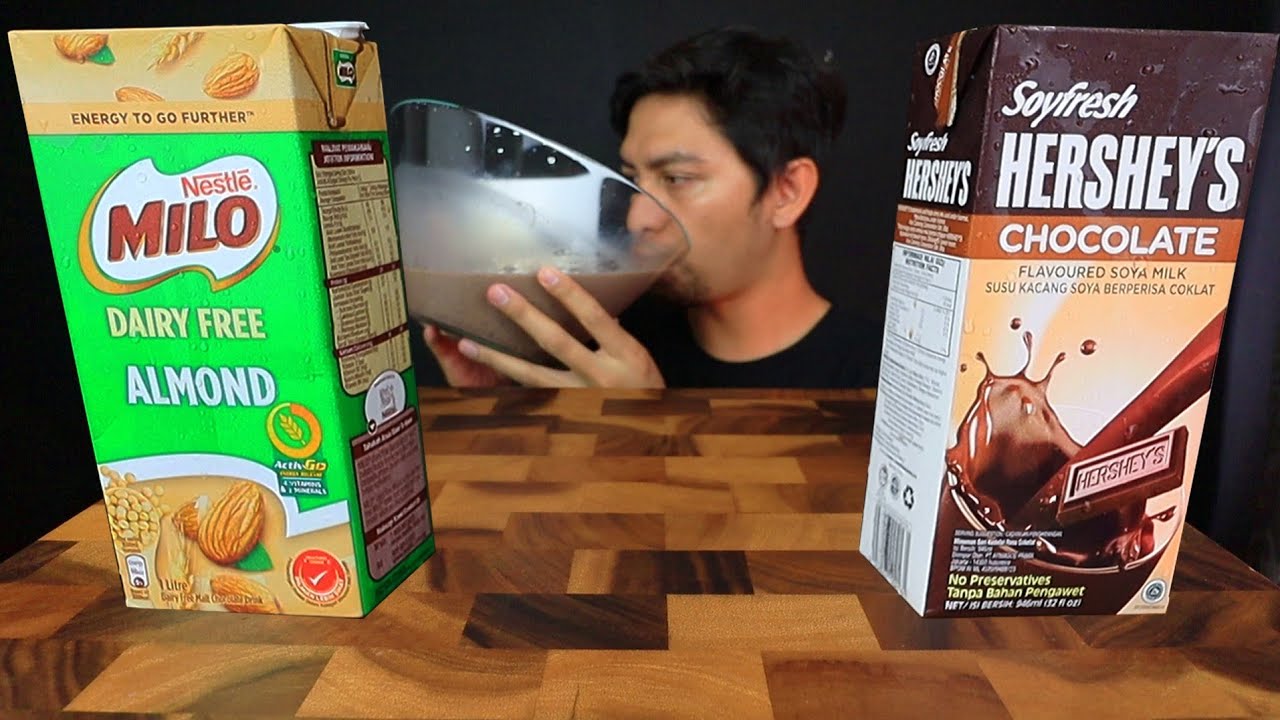 HAUS! MINUM 2 liter MILO CAMPUR HERSHEY'S TANPA CAWAN! ASMR MUKBANG🤢