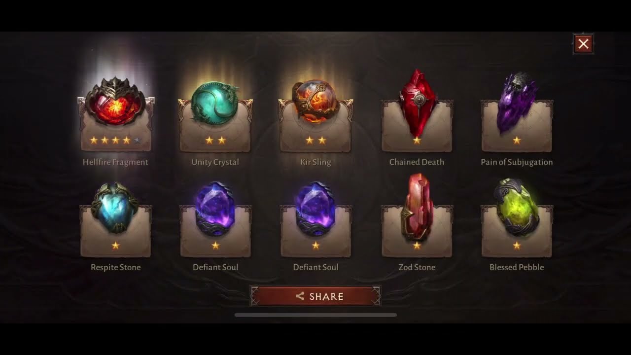 Back to back 4/5* gem drops! Diablo Immortal!