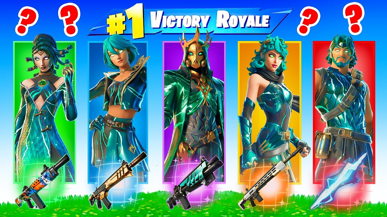 The *RANDOM* GREEN GOD BOSS Challenge! (Fortnite)