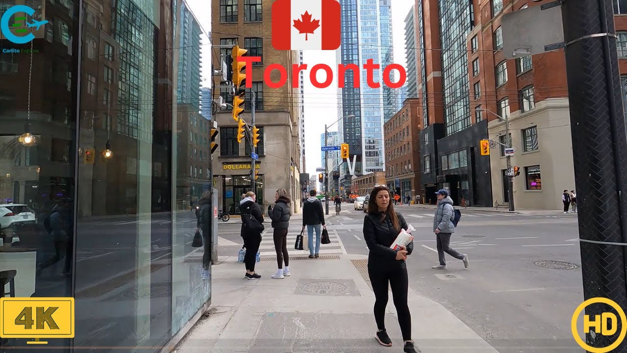 Walking Tour Peter Street Toronto 4K | Virtual Tour Downtown Peter St. Toronto Canada