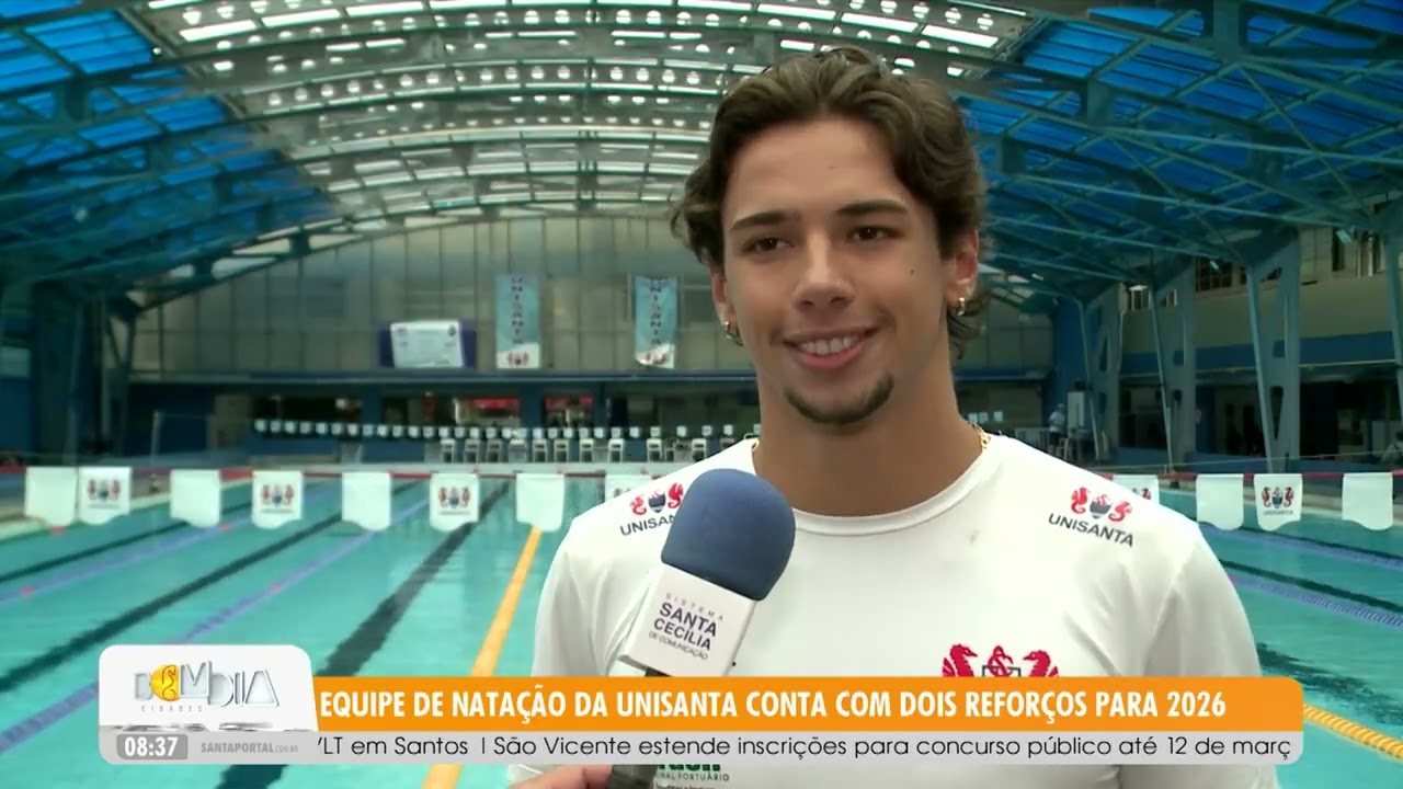 Equipe de Natação da Unisanta conta com dois reforços para 2026 - 04/03/26