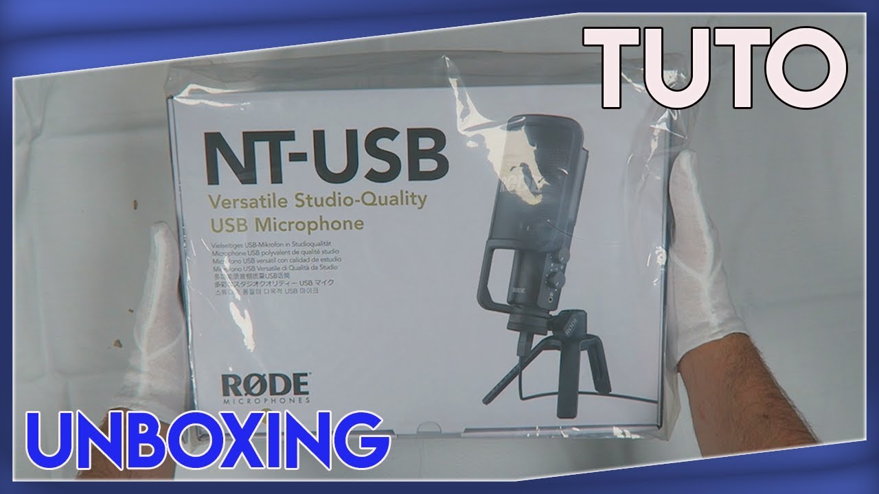 Rode NT-USB Microphone Noir Unboxing + Tuto Comment Bien Paramétré Votre Micro