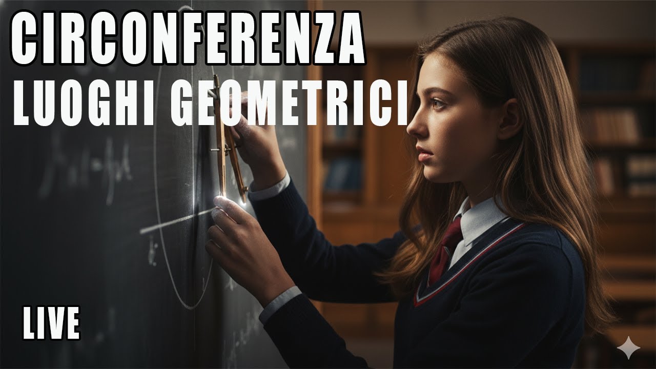 Geometria: luoghi geometrici, circonferenza, dimostrazione asse del segmento - (Live)