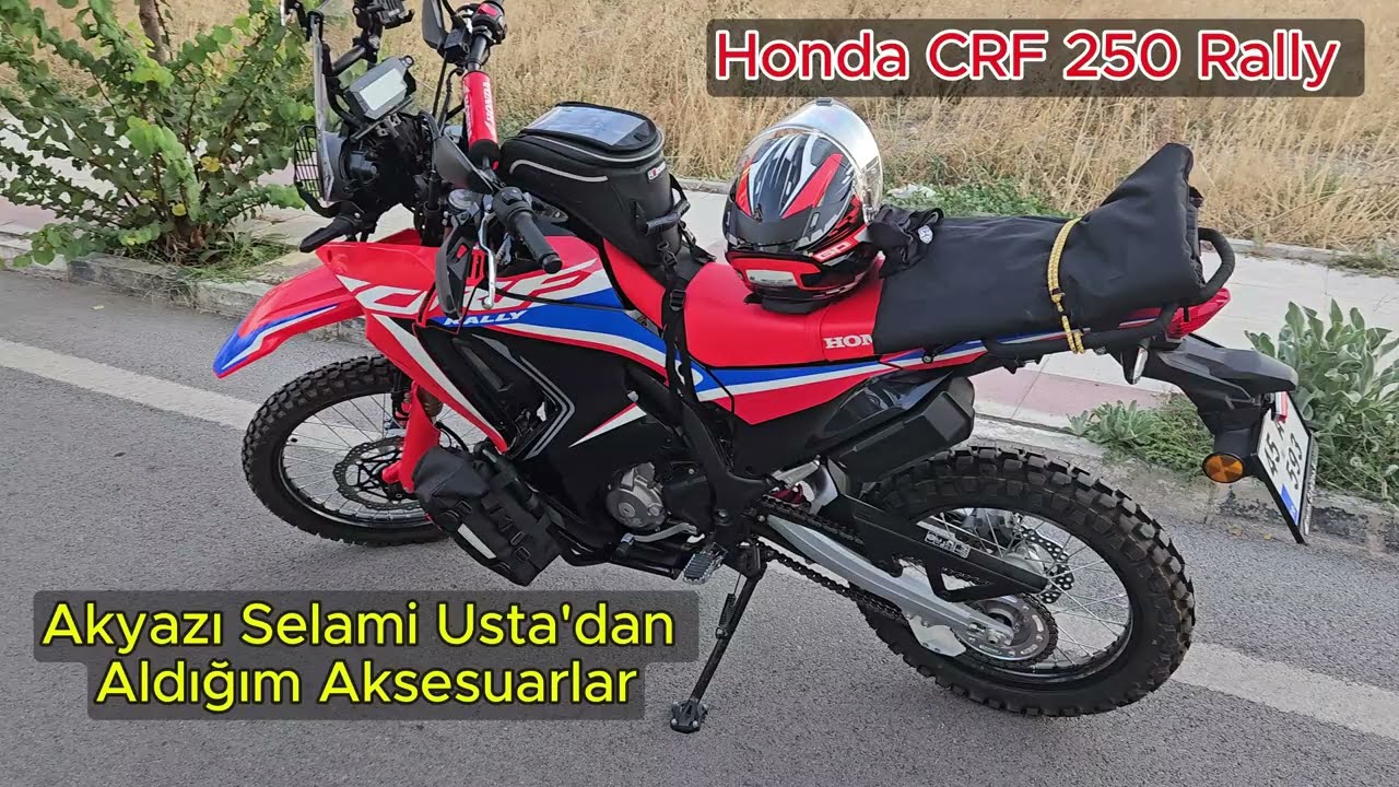 Honda CRF 250 Rally Akyazı Selami Usta'dan Aldığım Aksesuarlar (4K Video)